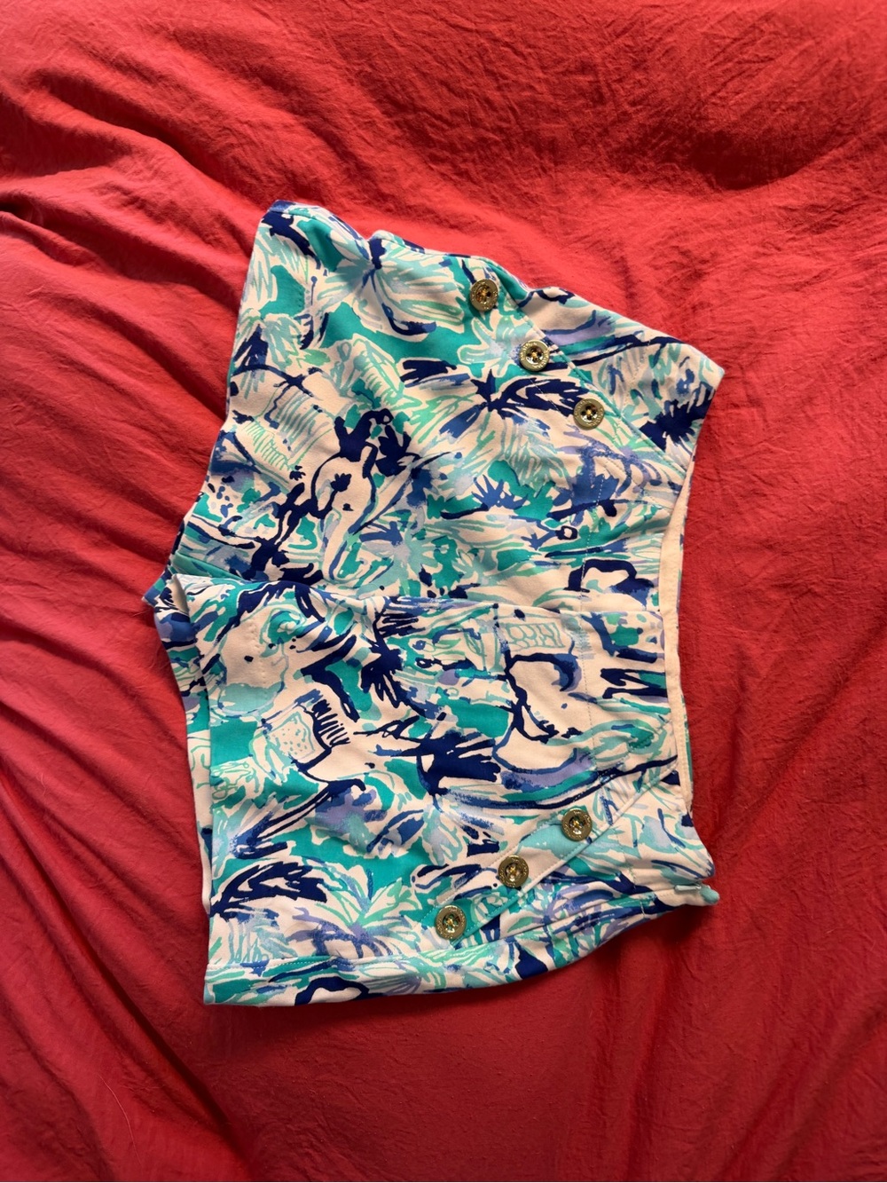 Lilly Pulitzer Marina Knit Shorts in elephant appeal size 00